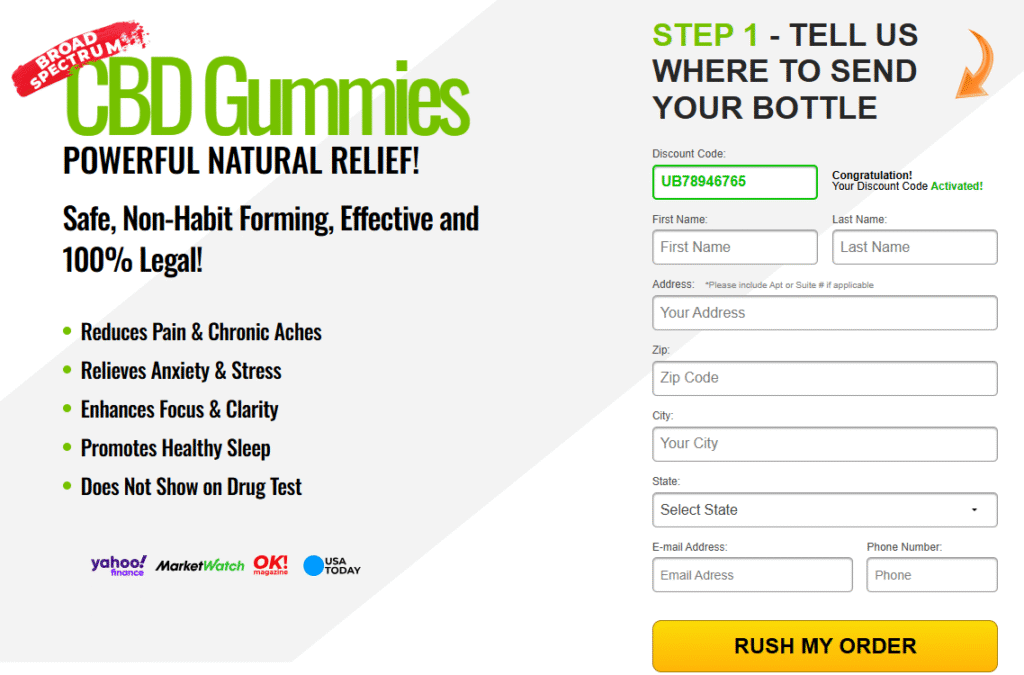 Vitacore CBD Gummies Order